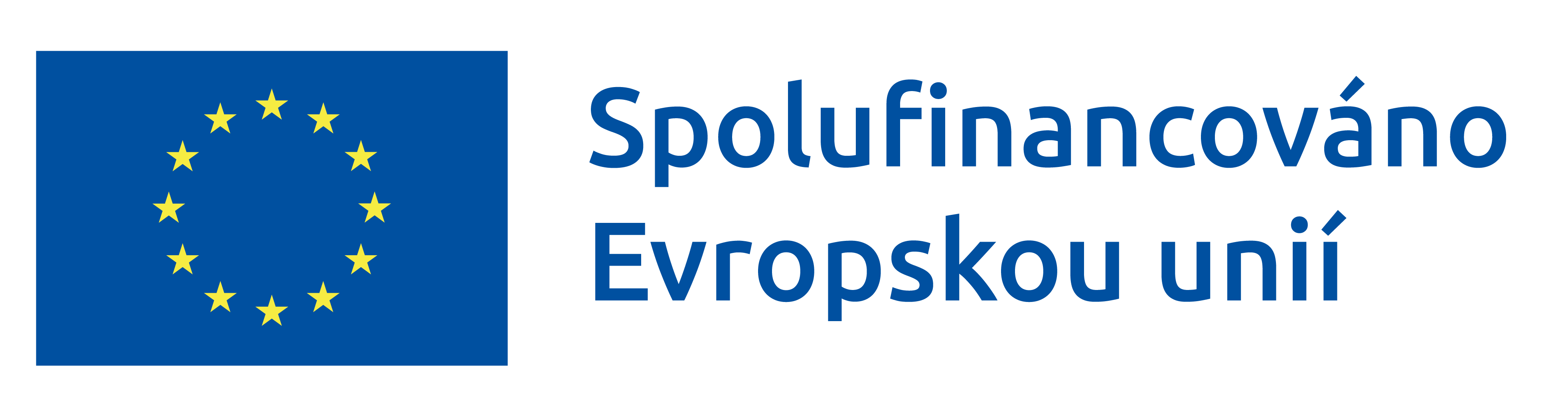 Logo Evropské unie s textem Spolufinancováno Evropskou unií